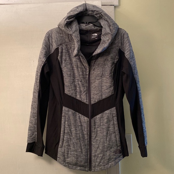 The North Face Puffer Combination Longer Full Zip Logo Jacket NeverUsed